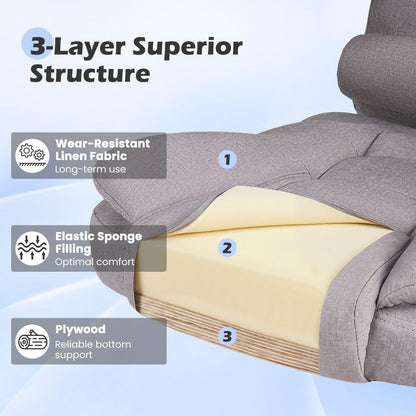 Goflame Office Executive Chair | Ergonomic Big High Back Computer Chair with Linkage Armrests