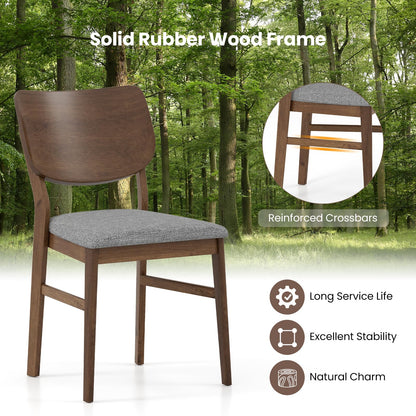 Goflame Wooden Dining Chairs Set