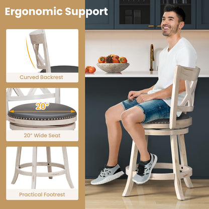 Goflame 25.5" Bar Stools Set
