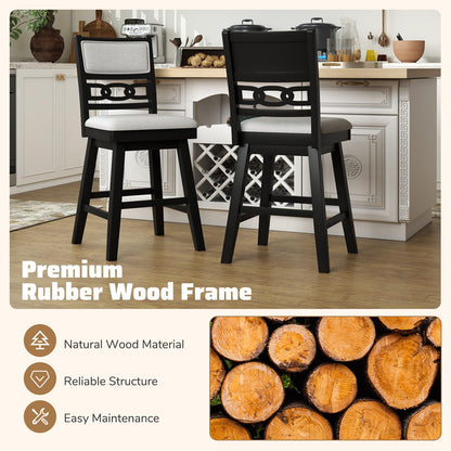 Goflame 25" Bar Stools Set of 2/4 Modern Counter Height Tall Chairs