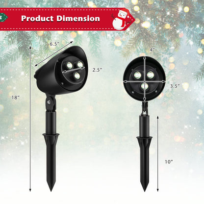 Goflame Christmas Projector Lights Outdoor | LED Santa Claus on Sleigh Projection Lamp