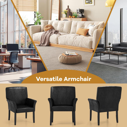 Leather Reception Guest Chairs