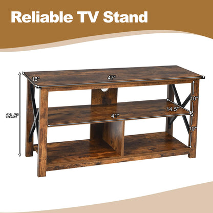 Goflame TV Stand for Bedroom, TV Cabinet for TV Up to 55"