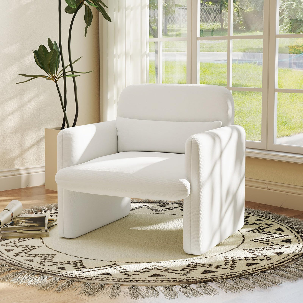 Goflame Modern Accent Chair