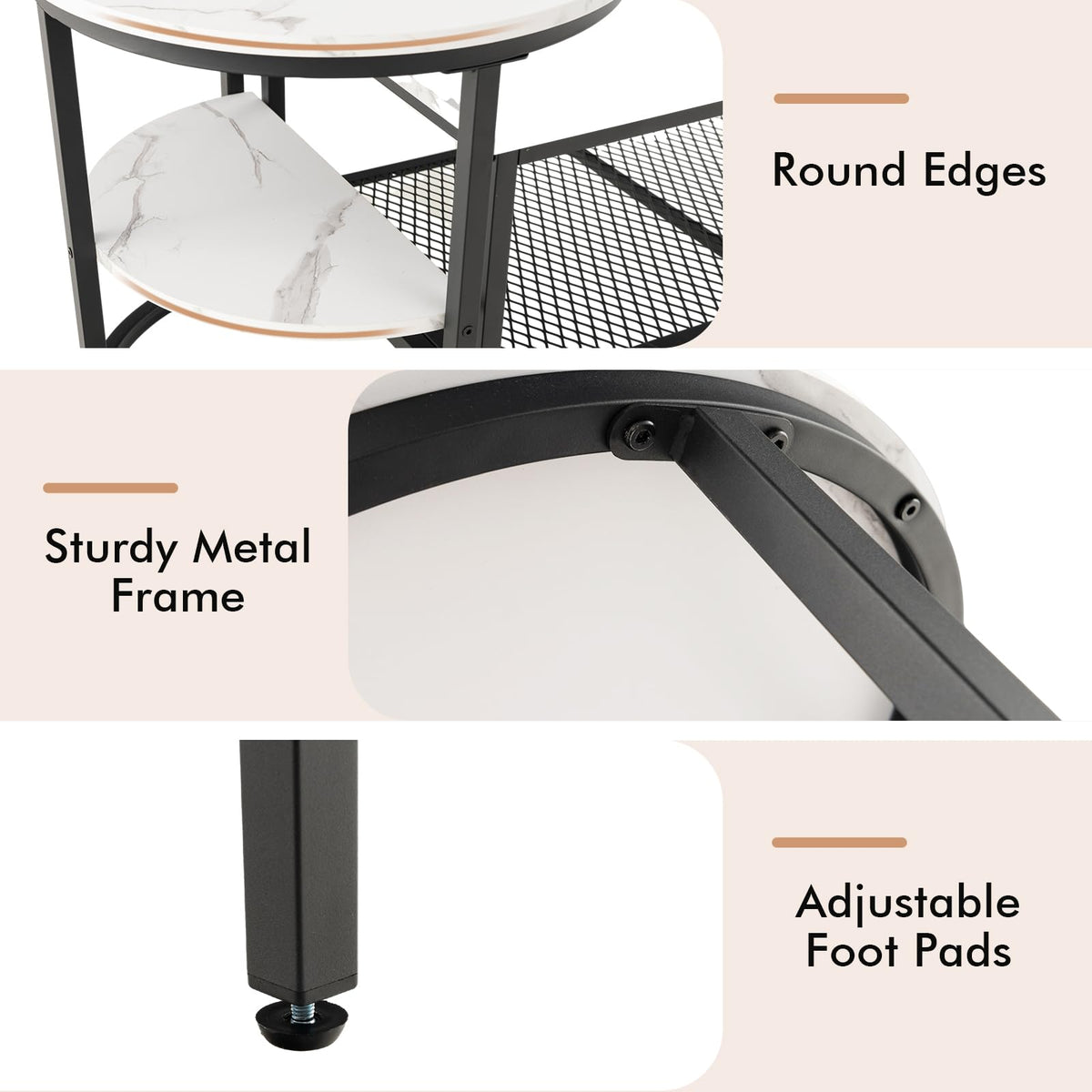 Goflame Nesting Coffee Table Set