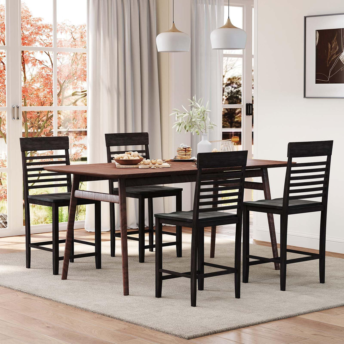 Goflame Counter Height Bar Stools Set of 2/4