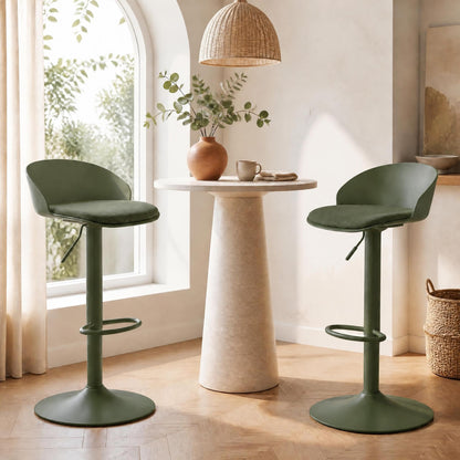 GOFLAME Bar Stools Set of 2/4 Adjustable Bar Height Stools