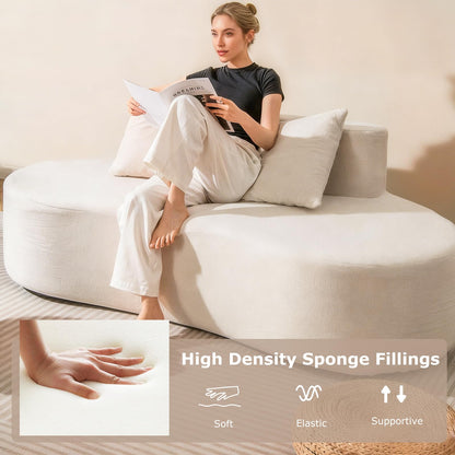 Goflame 78.5" Sofa Couch, Upholstered Loveseat