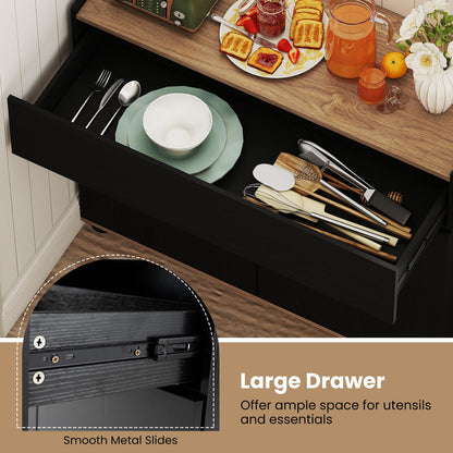 Goflame Sideboard Buffet Cabinet with Storage