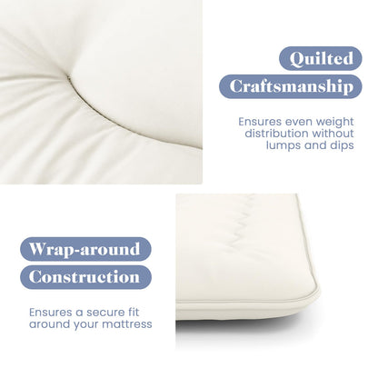 Goflame Japanese Floor Mattress, 4 Inch Futon Mattress with Washable Cover & Storage Bag