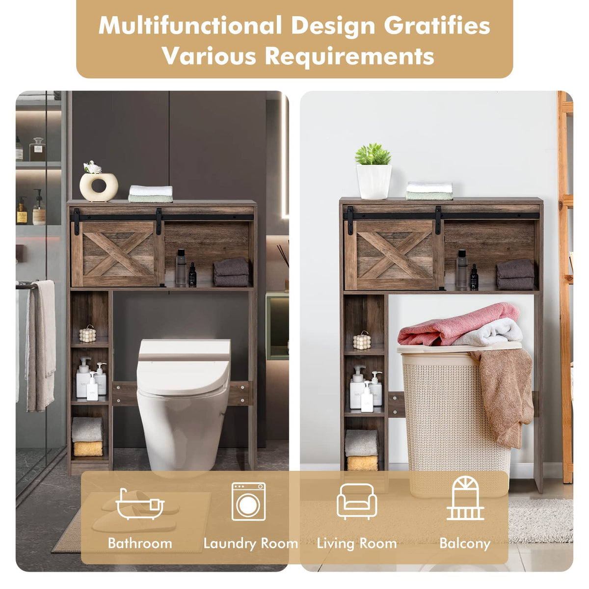 Over The Toilet Storage Cabinet - Goflame