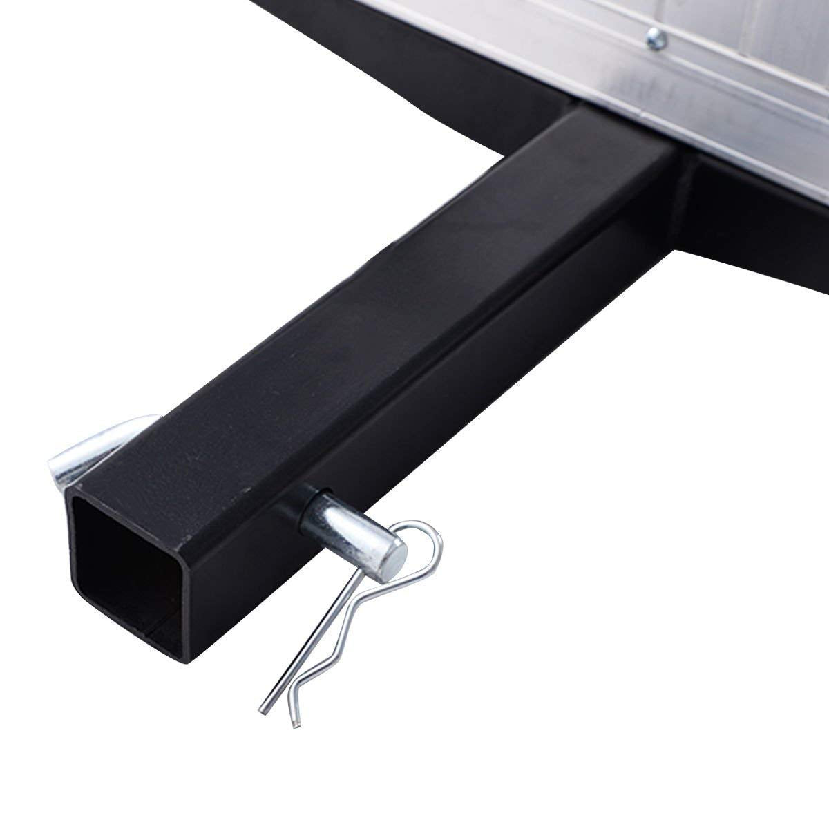 GOFLAME 60" x 22" Aluminum Hitch Mount Cargo Carrier