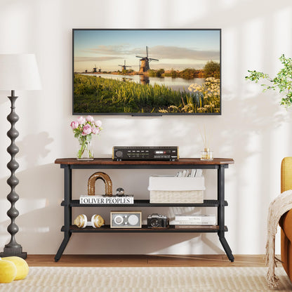 Goflame TV Stand 3 Tier Industrial Entertainment Center