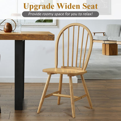 Goflame Wood Dining Chairs, French Country Armless Spindle Back Dining Chairs