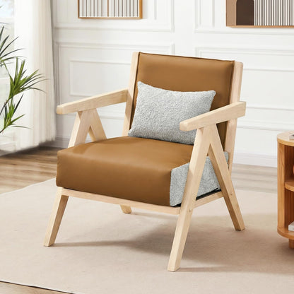 Goflame Mid-Century Modern Accent Chair for Living Room