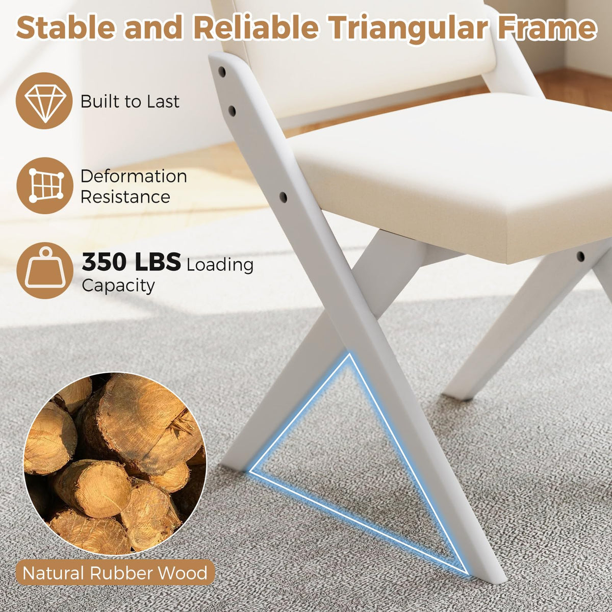 Goflame Wooden Dining Chairs
