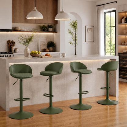 GOFLAME Bar Stools Set of 2/4 Adjustable Bar Height Stools