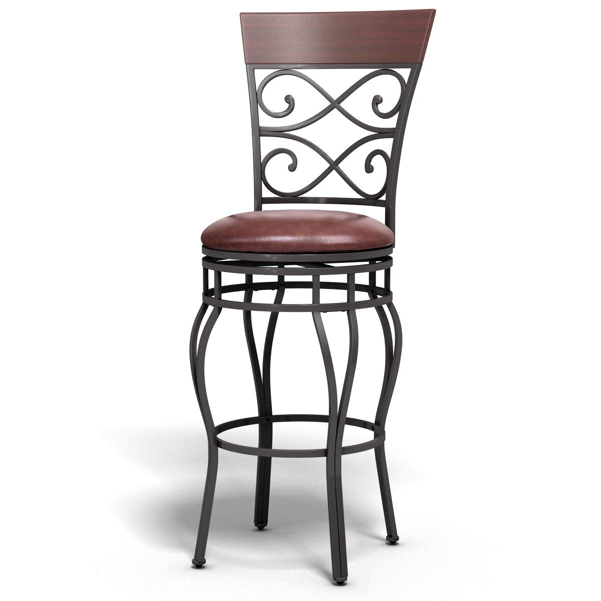 Goflame Bar Stools Set of 2/4, 360 Degree Swivel, 30" Counter Height Bar Stools