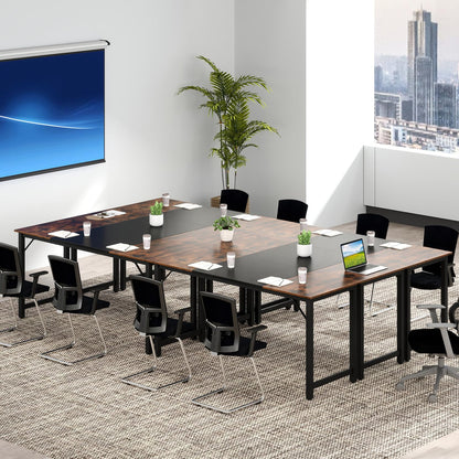 Goflame 1/2/4/6 PCS 63" x 24" Rectangular Large Meeting Room Desk