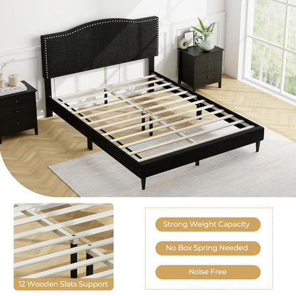 Goflame Queen Bed Frame with Headboard