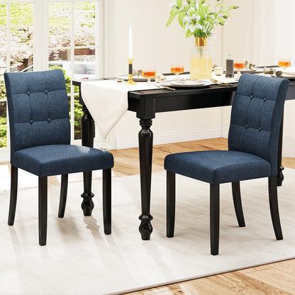 Goflame Upholstered Dining Chairs Set for Restaurant