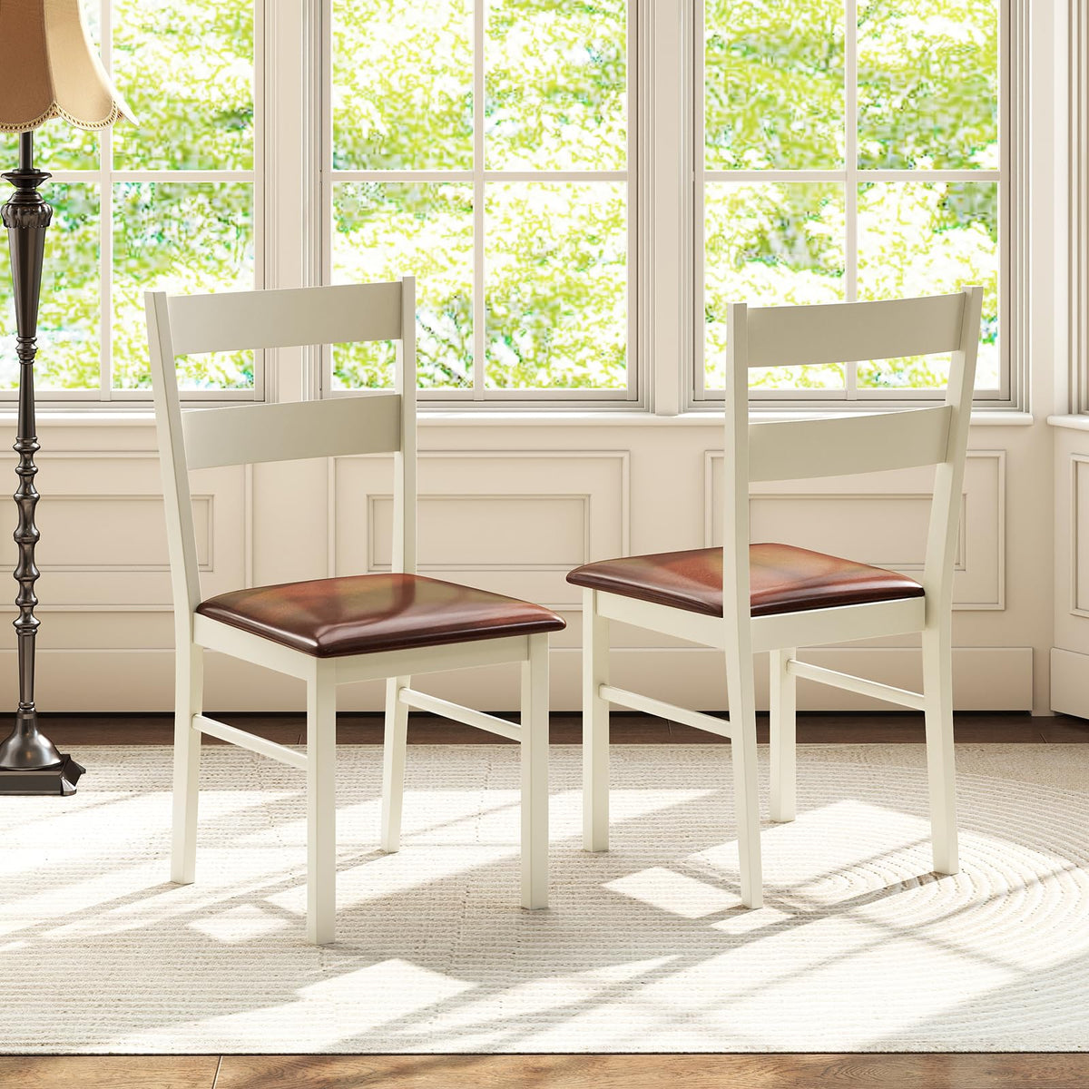 Goflame PU Leather Upholstered Kitchen Chair