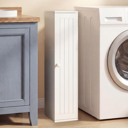 Goflame Small Bathroom Storage Cabinet with Door and Removable Shelves