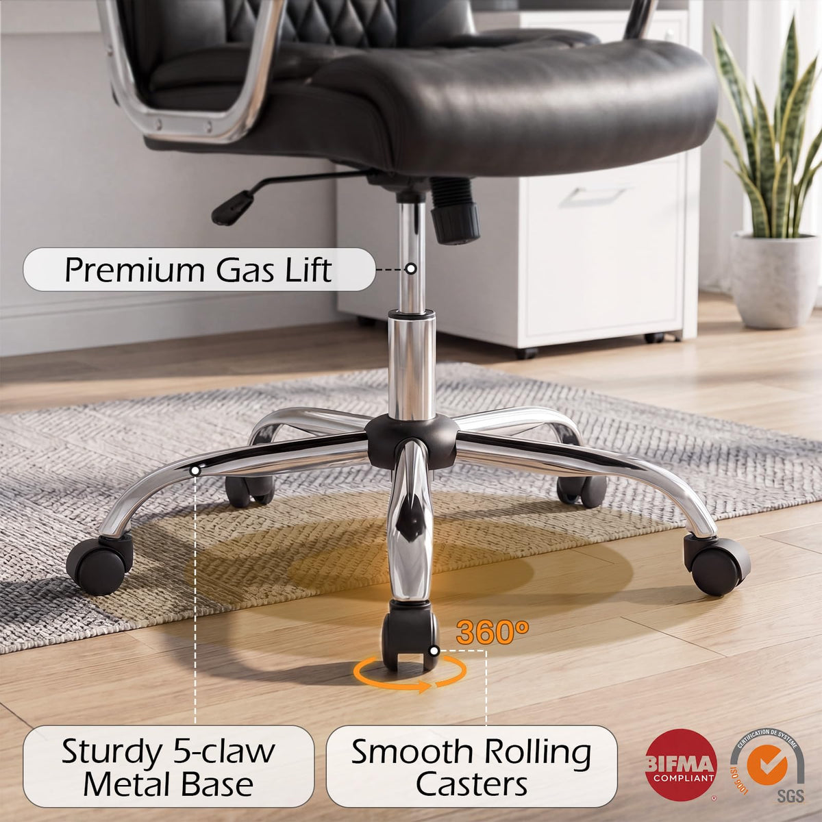 Goflame 500LBS Big and Tall Office Chair