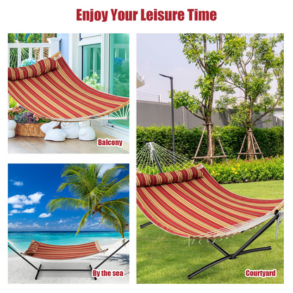 Goflame Hammock with Detachable Pillow Outdoor Hanging Chair (Hammock Stand Not Included)