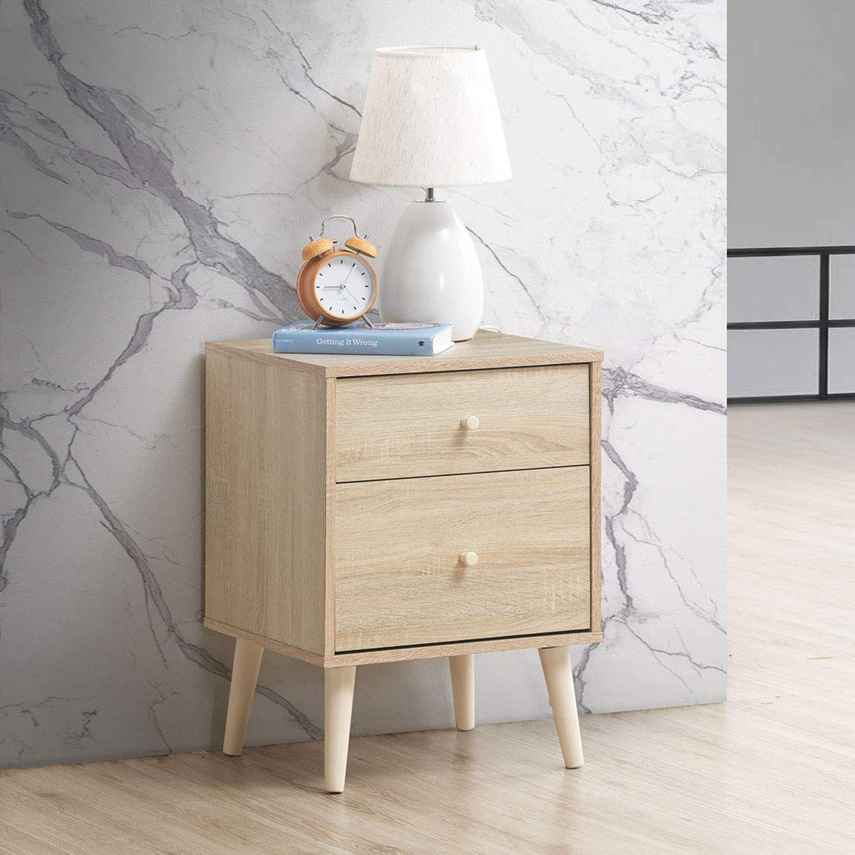 Goflame Hallway Storage Cabinet Organizer Beside End Table