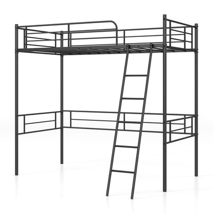 Metal Loft Bed Twin Size - Goflame