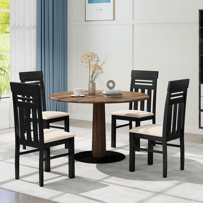 Goflame Wooden Dining Chairs Set of 2/4 for Kitchen Living Room