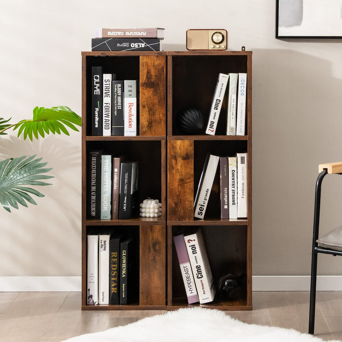 Goflame 6 Cube Bookcase