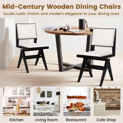 Goflame Swivel Dining Chairs Set of 2/4, Faux Sherpa Kitchen Chairs w/Rubber Wood Frame