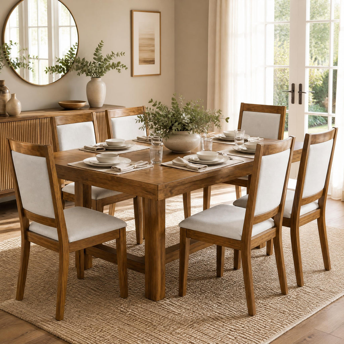 GOFLAME Upholstered Dining Chairs Set of 2/4