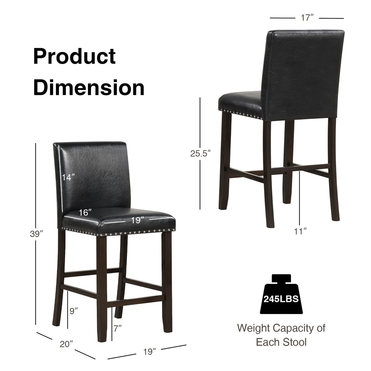 Goflame Bar Stools Set