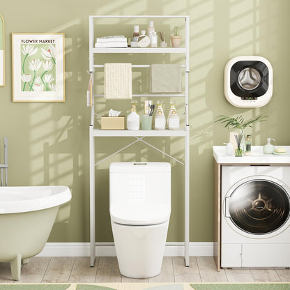 Goflame 3-Tier Over The Toilet Storage 64" Tall Freestanding Space Saver Bathroom Shelves