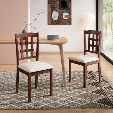 Goflame Wooden Dining Chairs Set of (2/4)