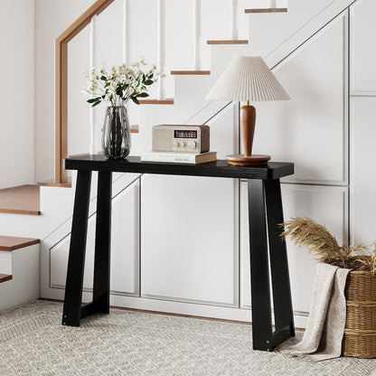 Goflame Narrow Long Console Table Behind The Couch
