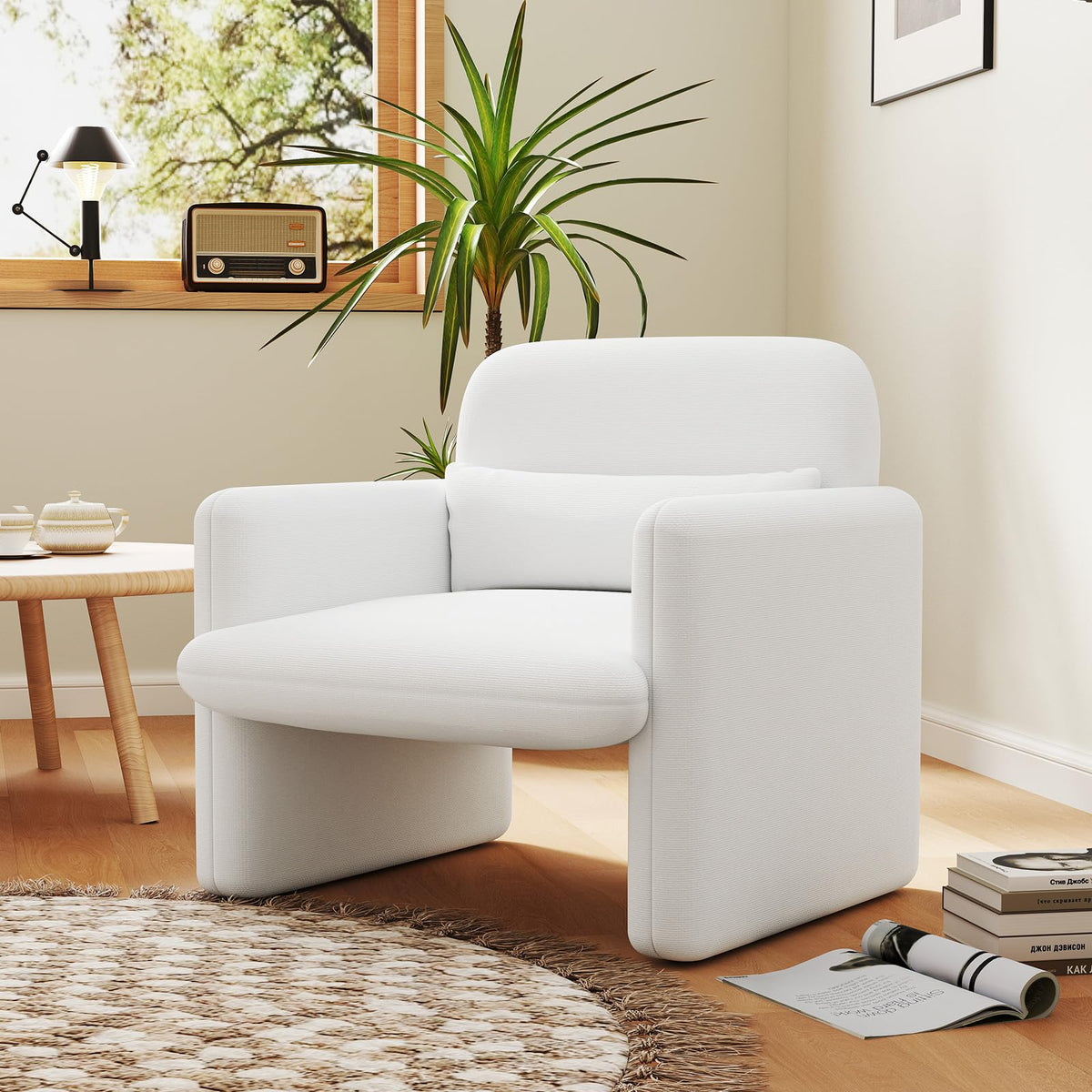 Goflame Modern Accent Chair