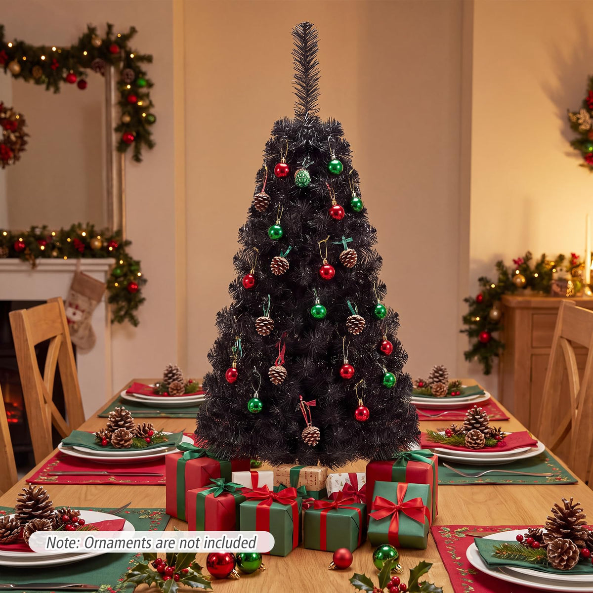 GOLFLAME 3FT Artificial Christmas Tree for Home Office Party