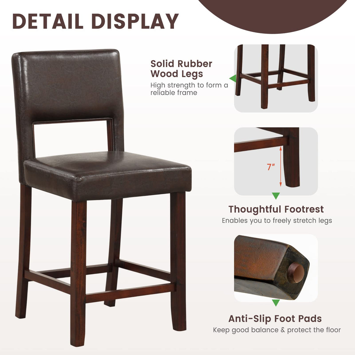 4-Piece Bar Chair Set - Goflame