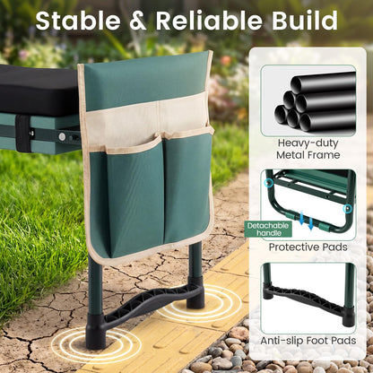 Goflame Garden Kneeler and Seat for Seniors Women Men