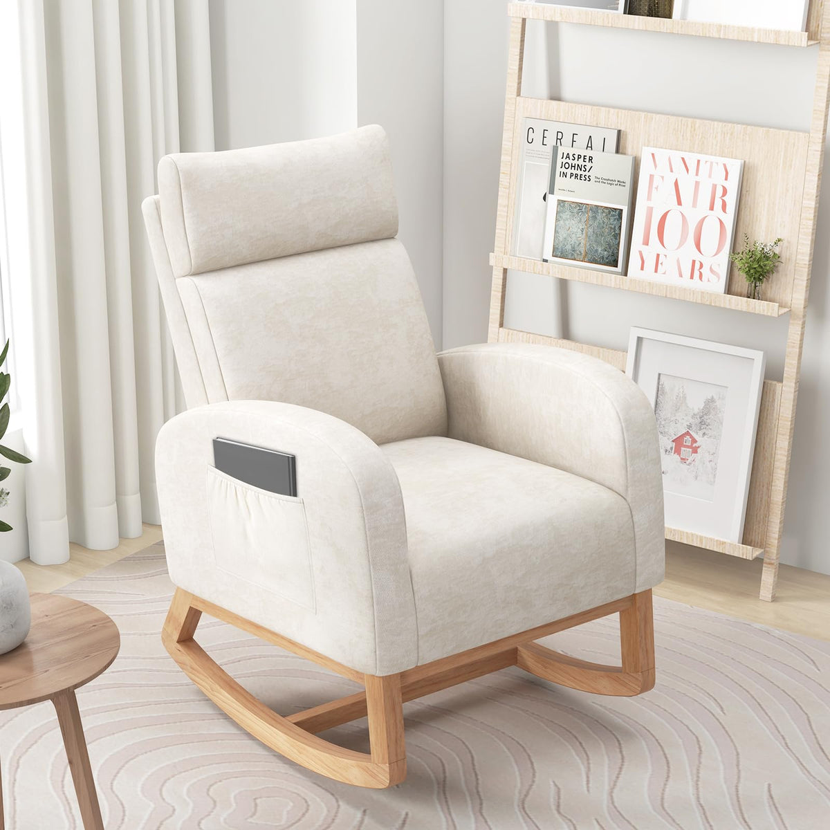 Goflame Rocking Chair Nursery for Living Room