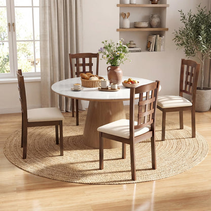 GOFLAME Wooden Dining Chairs Set of 2/4 for Dining Room
