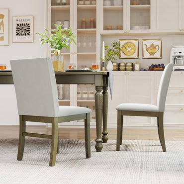 Goflame Upholstered Dining Chairs Set for Restaurant