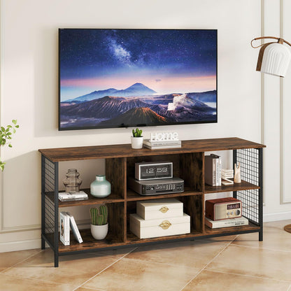 Goflame Industrial TV Stand for TVs up to 65 Inch