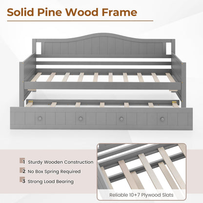 Goflame Twin Daybed with Trundle