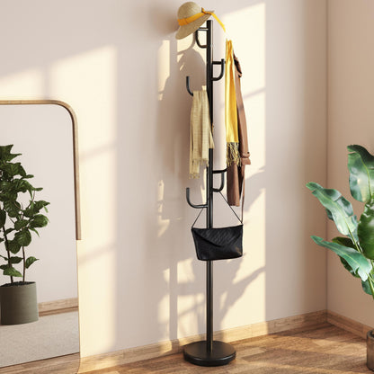 Goflame 69" Metal Coat Rack 8-Hook Cactus Clothes Stand