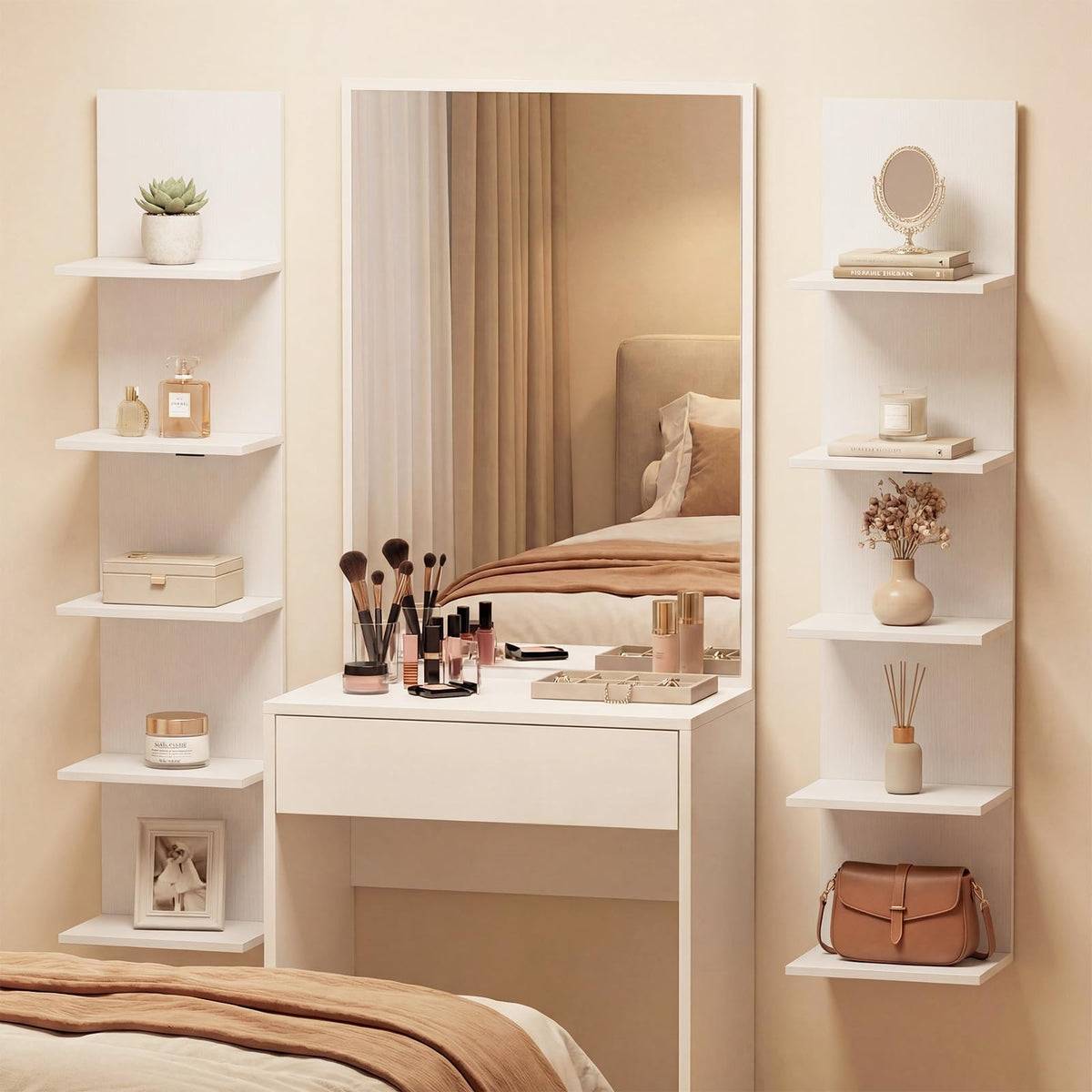 GOFLAME 5-Tier Wall Shelf for Living Room